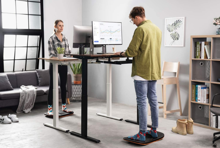 Exercise equipment for standing desk