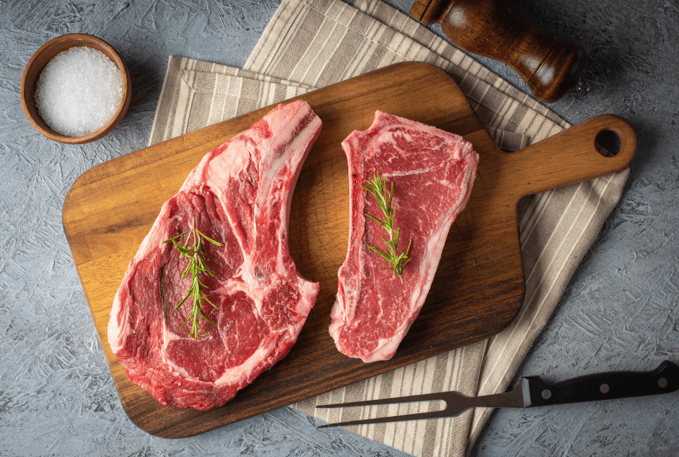 Steak on the cutting board